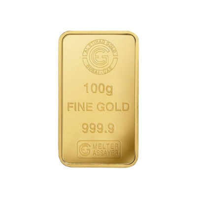 100 جرام سبيكة ذهب ، نقاوة 999.9