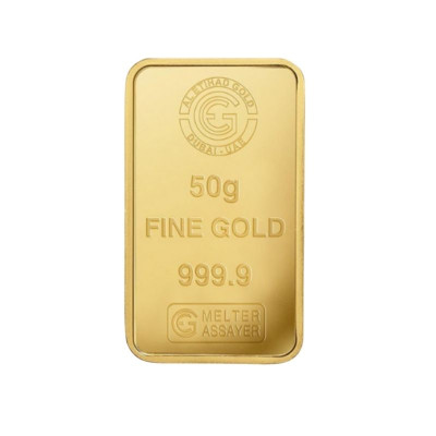 50 جرام سبيكة ذهب ، نقاوة 999.9